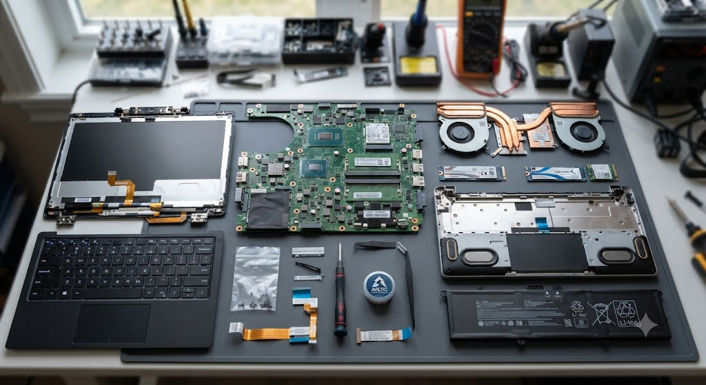 ノートPCパーツ一覧イメージ