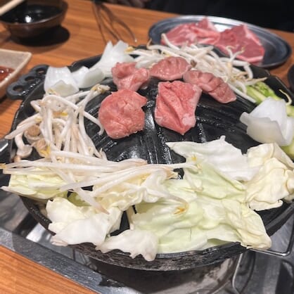 北海道でのジンギスカン